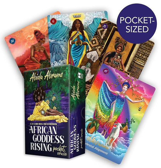 African Goddess Rising Pocket Oracle: A 44-Card Deck and Guidebook cover image