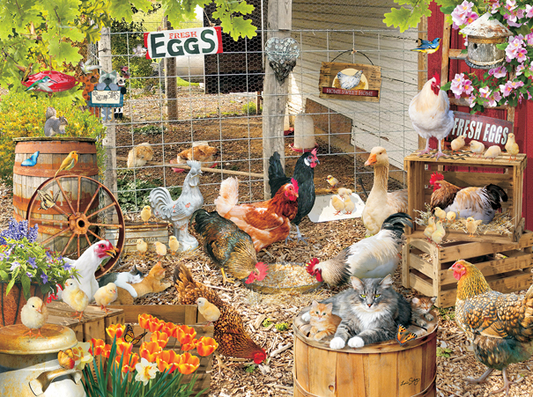 Barnyard Families, A 1000 Piece Jigsaw Puzzle By SunsOut by SunsOut