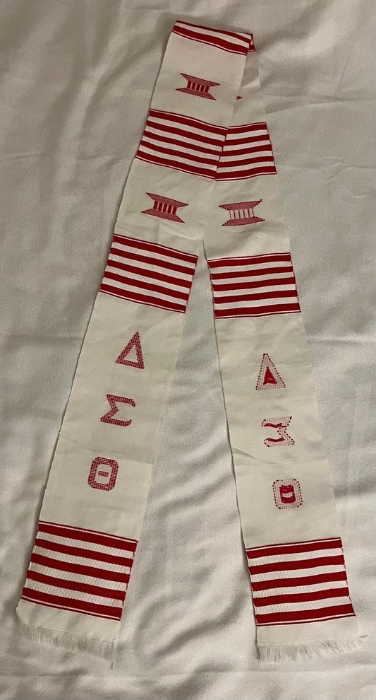 White Delta Sigma Theta Stole