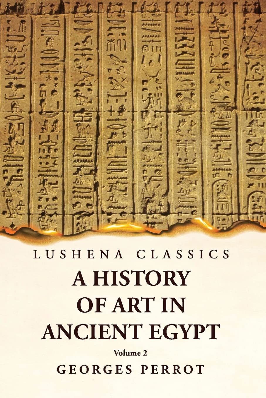 A History of Art in Ancient Egypt Volume 2 by Georges Perrot - Paperback Edition Book Cover