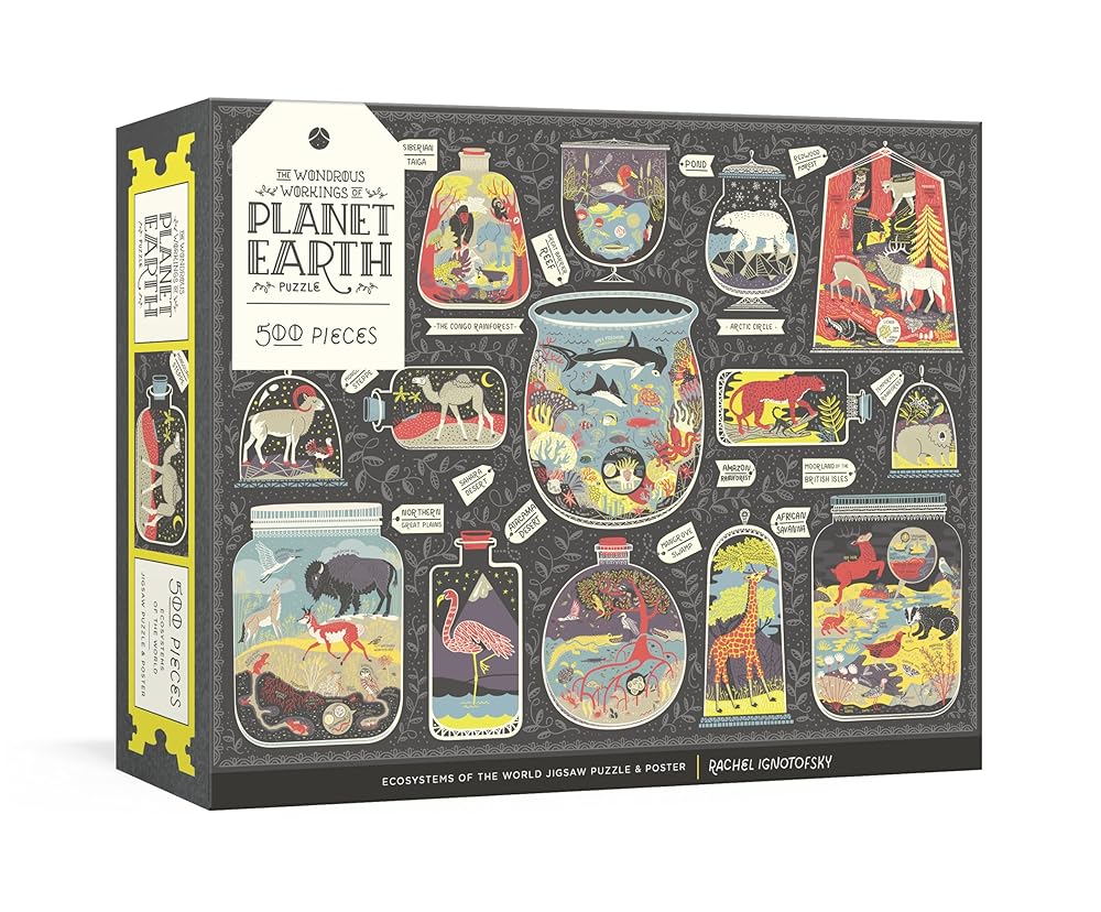 The Wondrous Workings of Planet Earth Puzzle: Ecosystems of the World 500-Piece Jigsaw Puzzle and Poster : Jigsaw Puzzles for Adults and Jigsaw Puzzles for Kids cover image