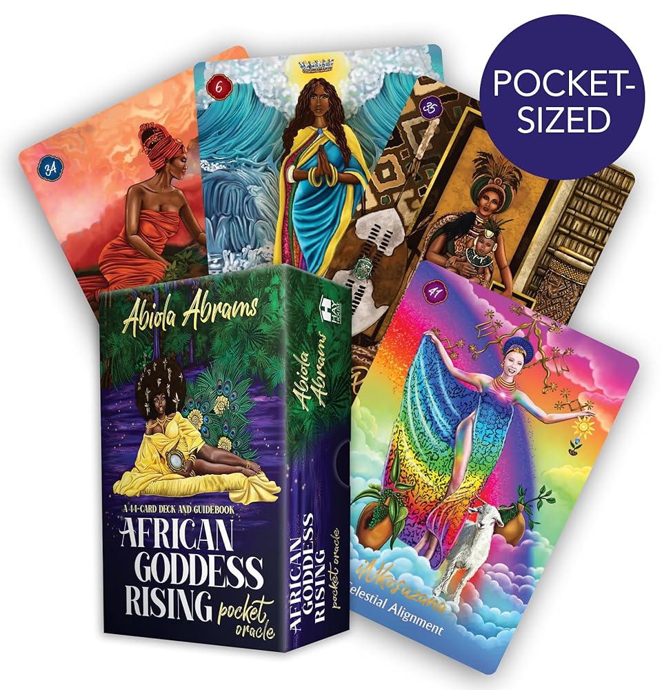 African Goddess Rising Pocket Oracle: A 44-Card Deck and Guidebook cover image