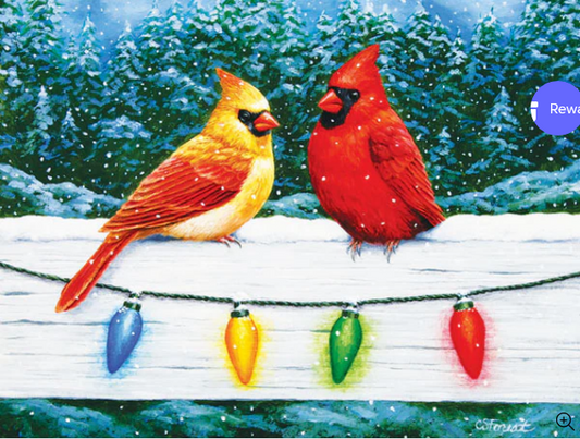 Christmas Cardinal Greeting