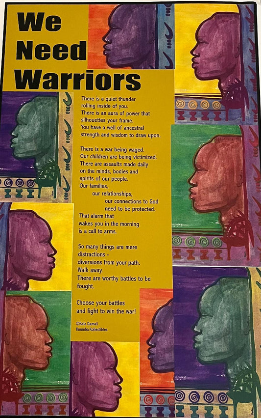 We Need Warriors Poster