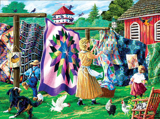 Sunsout Quilter's Clothesline - 1000pc Jigsaw Puzzle