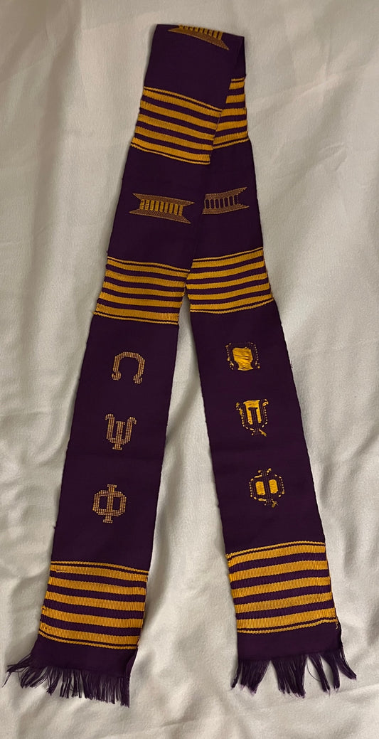 Purple Omega Psi Phi Stole